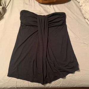 Black strapless shirt